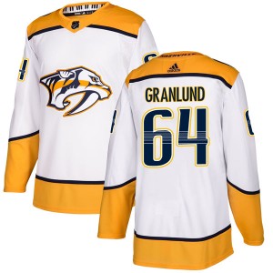 Mikael Granlund Nashville Predators Men's Adidas Authentic White Away Jersey