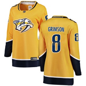 Stu Grimson Nashville Predators Women's Fanatics Branded Yellow Breakaway Home Jersey