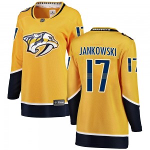 Mark Jankowski Nashville Predators Women's Fanatics Branded Yellow Breakaway Home Jersey