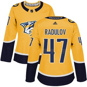 Alexander Radulov Nashville Predators Women's Adidas Authentic Gold Home Jersey
