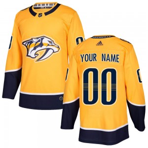 Youth Adidas Nashville Predators Customized Authentic Gold Home Jersey