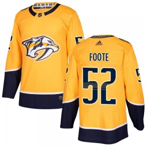 Cal Foote Nashville Predators Youth Adidas Authentic Gold Home Jersey