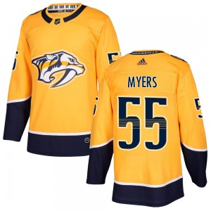 Philippe Myers Nashville Predators Youth Adidas Authentic Gold Home Jersey