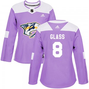 Cody Glass Nashville Predators Women's Adidas Authentic Purple Fights Cancer Practice Jersey
