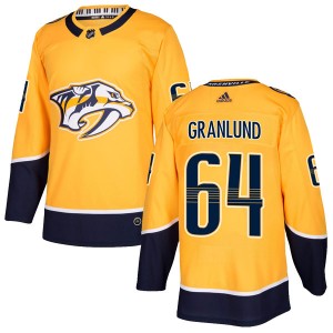 Mikael Granlund Nashville Predators Men's Adidas Authentic Gold Home Jersey