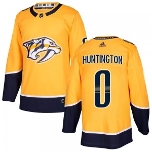 Jimmy Huntington Nashville Predators Men's Adidas Authentic Gold Home Jersey