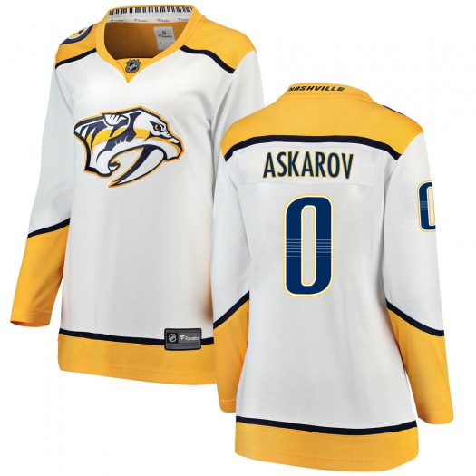 Yaroslav Askarov Nashville Predators Women's Fanatics Branded White Breakaway Away Jersey