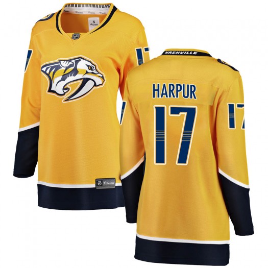 Ben Harpur Nashville Predators Women's Fanatics Branded Yellow Breakaway Home Jersey