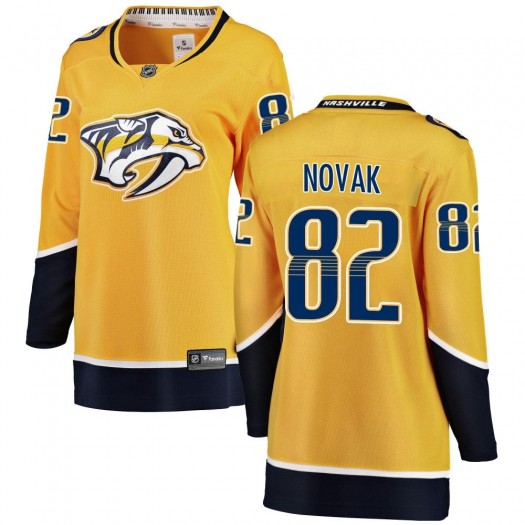 Tommy Novak Nashville Predators Women's Fanatics Branded Yellow Breakaway Home Jersey