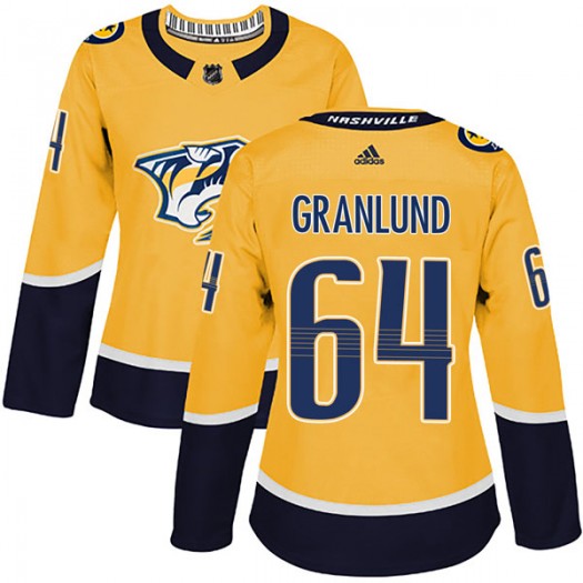 Mikael Granlund Nashville Predators Women's Adidas Authentic Gold Home Jersey