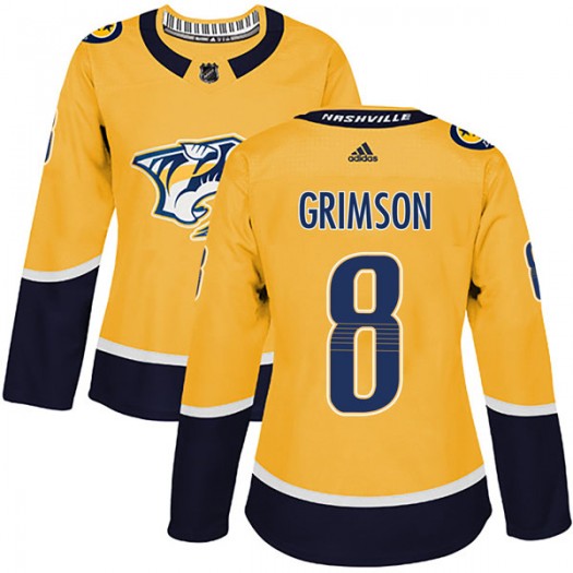 Stu Grimson Nashville Predators Women's Adidas Authentic Gold Home Jersey