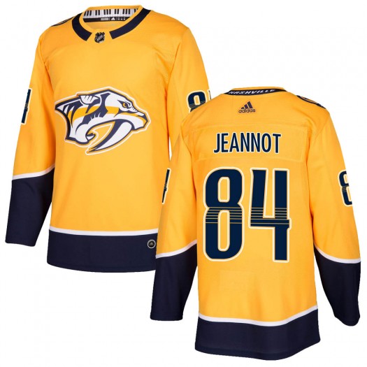 Tanner Jeannot Nashville Predators Youth Adidas Authentic Gold Home Jersey