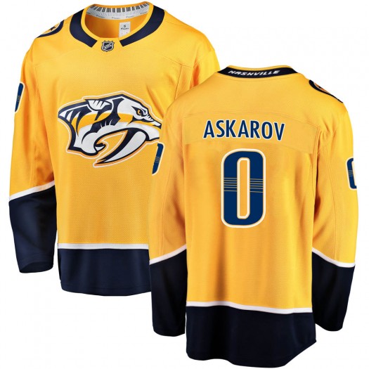 Yaroslav Askarov Nashville Predators Men's Fanatics Branded Gold Breakaway Home Jersey