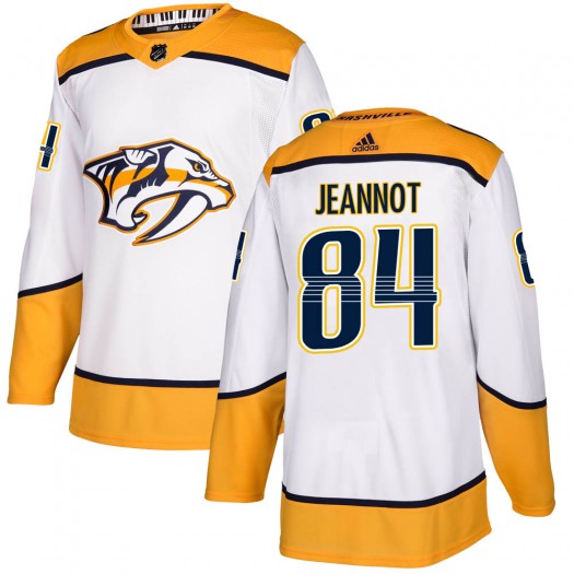 Tanner Jeannot Nashville Predators Youth Adidas Authentic White Away Jersey